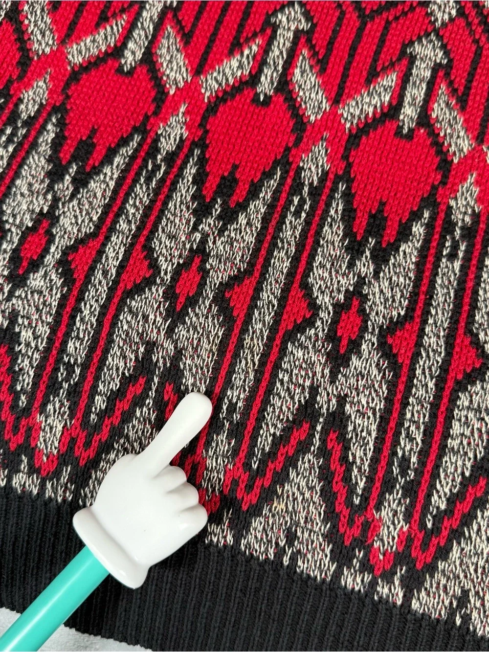 Vintage Matinique Geometric Sweater Mens M Fits Short Grandpa Style 90s